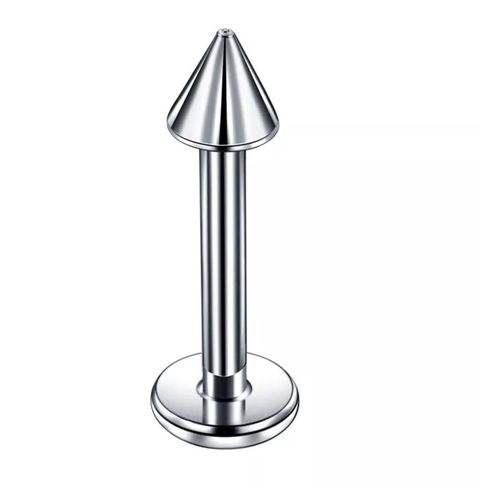 Labret titânio spike 8mm rosca externa. 1.2mm.