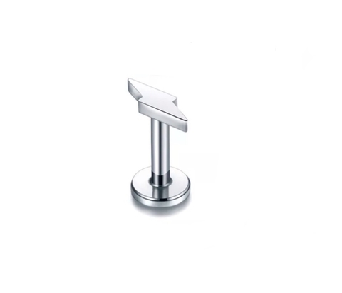 Labret raio aço 1.2x8mm rosca interna.