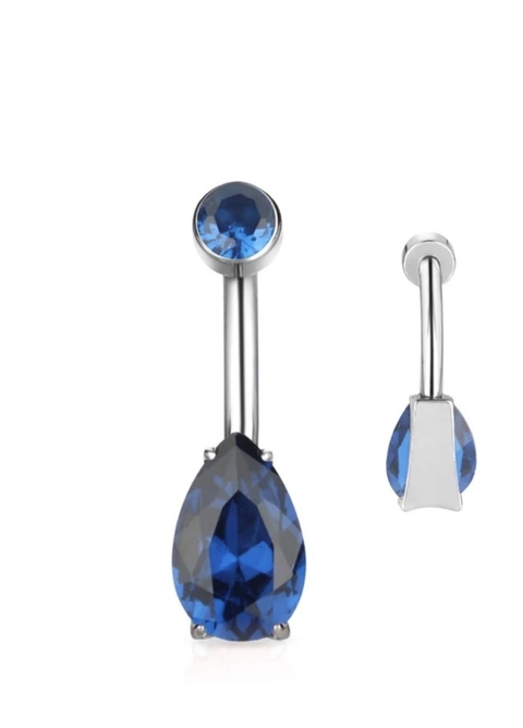 Bananabell titânio zircônia azul. 10mm