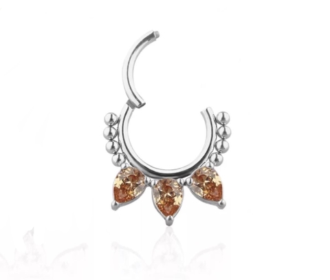 Segmento titânio zircônia champanhe 8mm.