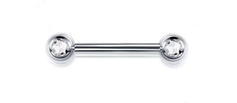 Barbell titânio zircônia, rosca interna. 12mm MAMILO. UNITÁRIO. 1.6 espessura.