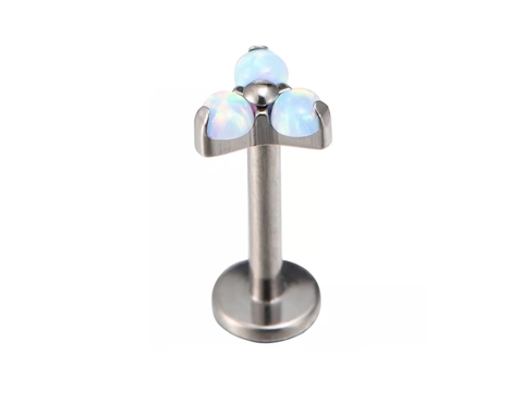 Labret opala triângulo 8mm