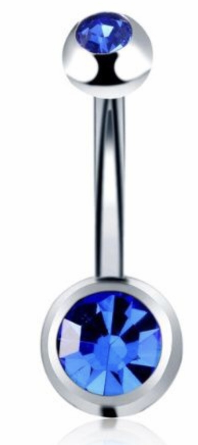 Bananabell aço strass azul escuro