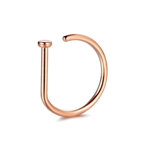 D-ring titânio rosé gold 8mm