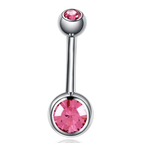 Bananabell aço pedras strass rosa claro