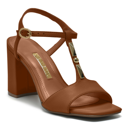 SANDALIA FEMININA SALTO BLOCO VIA MARTE - 139032