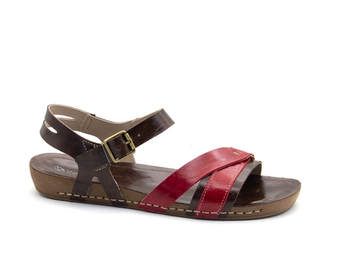 SANDALIA FEMININA FLATFORM EM COURO ANDACCO GOA - 14293
