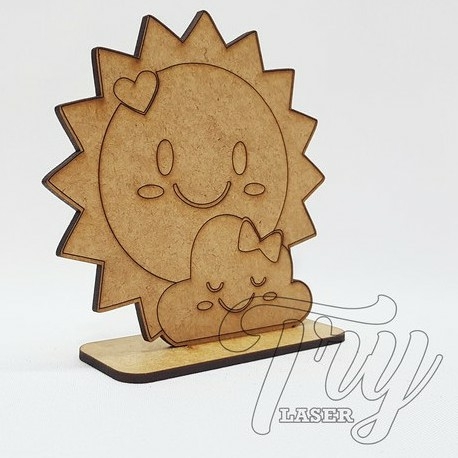 10 - Centro de Mesa Chuva de Amor Sol e Nuvem