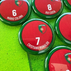 Portugal Legends - Vidrilha 45mm - Botões Pro Gol