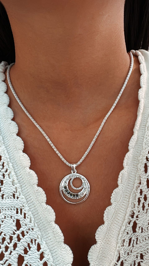 COLGANTE TRIPLE MICROPAVÉ NEGRO - comprar online