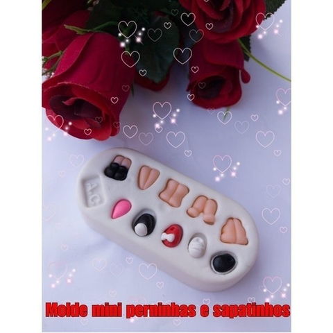 Molde Mini Pernas e Sapatinhos Arte da Cris Revendedor autorizado