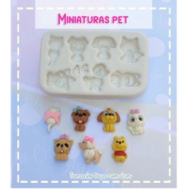 Molde Miniaturas Pet Arte da Cris revendedor autorizado
