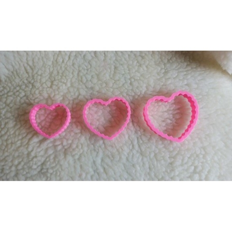 KIT Cortador PLA Corações babado