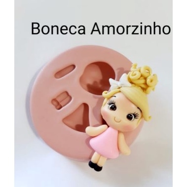 Molde Silicone Boneca Amorzinho Sandra Moldes Rev. autorizado-aplique-boneca-bonecas