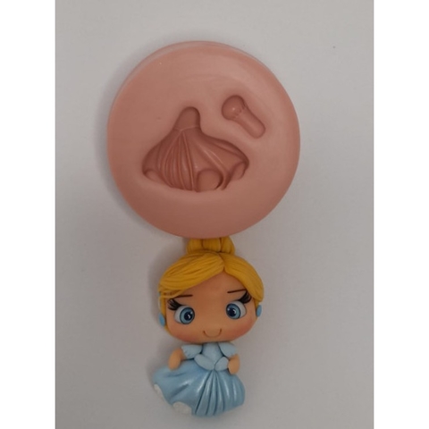 Moldes Silicone Mini Realeza 4 Sandra Moldes Revend. autoriz.Princesa-Princesas