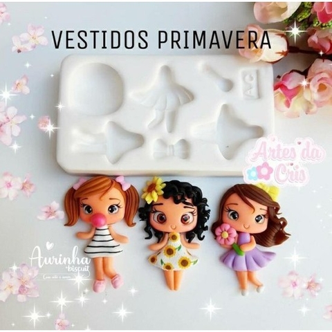 MOLDE VESTIDO PRIMAVERA Arte da Cris Revendedor autorizado-vestidos primavera