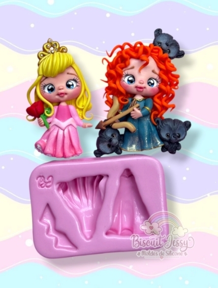 Molde Princesinhas 2-Biscuit Jessy