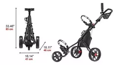 Carro Manual Caddytek 3 ruedas Modelo 11.5 - Golf Fitting Argentina