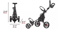 Carro Manual Caddytek 3 ruedas Modelo 11.5 - comprar online