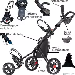 Carro Manual Caddytek 3 ruedas Modelo 11.5