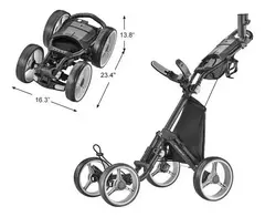 Carro Manual Caddytek 4 ruedas - Golf Fitting Argentina