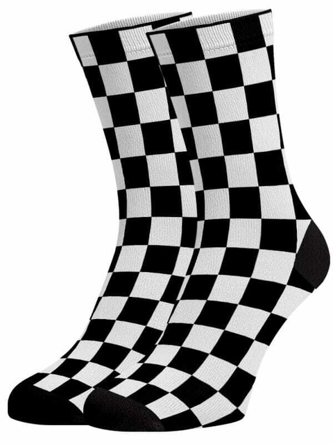 Meia Divertida Old School Xadrez - comprar online
