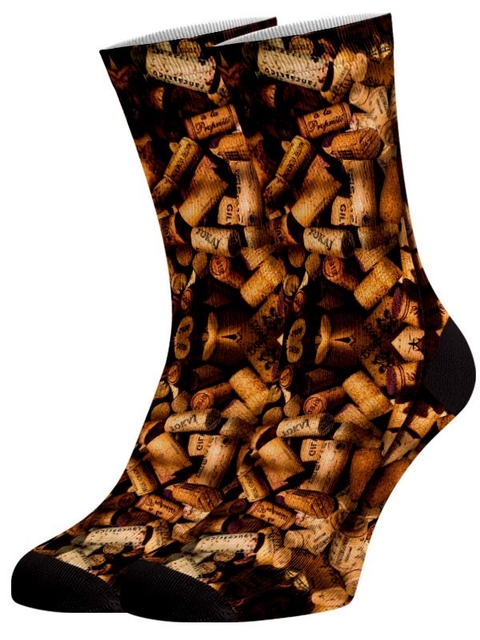 Meia Divertida e Colorida - Rolha cortiça