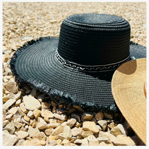 Sombrero Rafia Negro