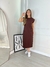 Vestido Midi Muscle Tee Marrom - loja online