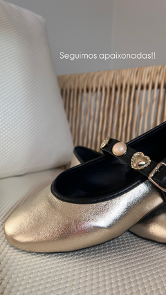 Sapatilha Lully Belle Dourada Metalizada na internet