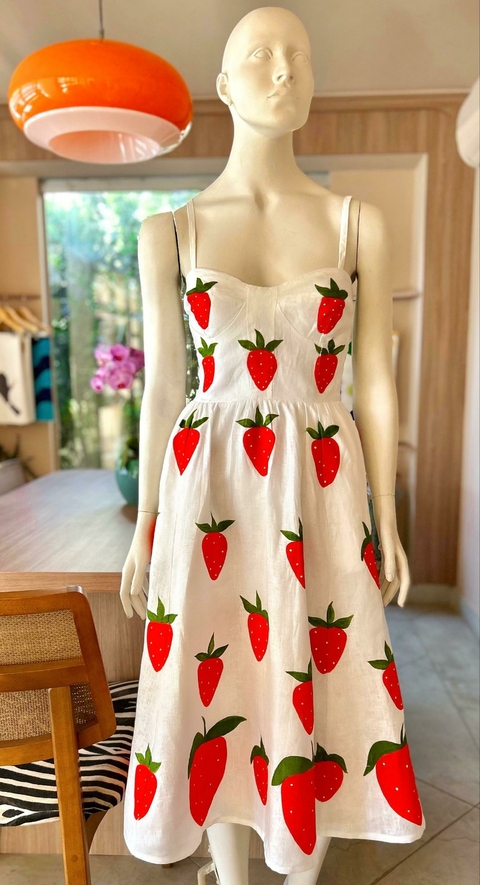 VESTIDO MORANGUITO - LINHO
