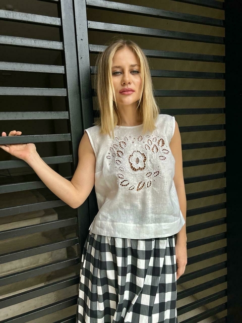BLUSA RECHILIEU - LINHO