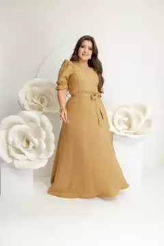 VESTIDO KAROL LONGO - DUNA LINHO na internet