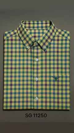 Imagem do CAMISA MASCULINA XADREZ MANGA CURTA 100% ALGODÃO