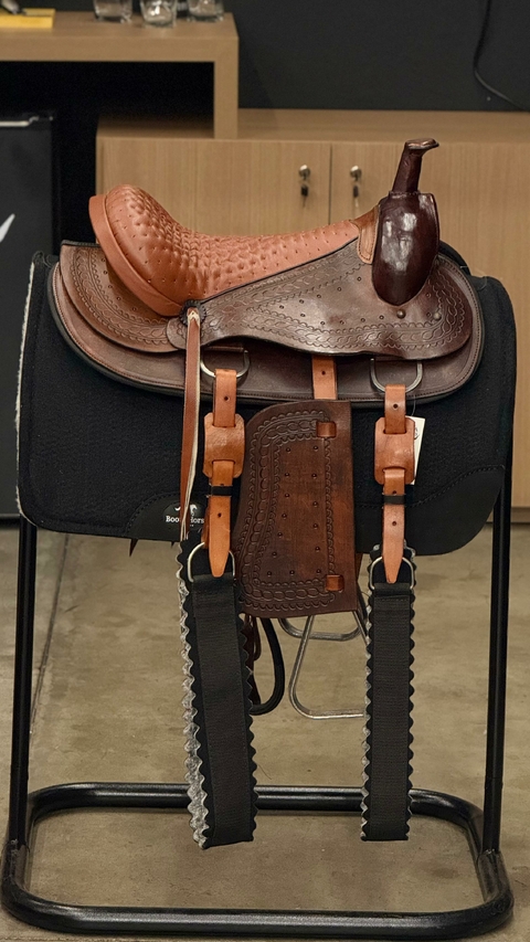 SELA AMERICANA COURO HAVANA PARA TRABALHO PASSEIO CAVALGADA