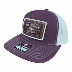 BONÉ CINCH IMPORTADO ORIGINAL RICHARDSON BORDÔ TELA BRANCO