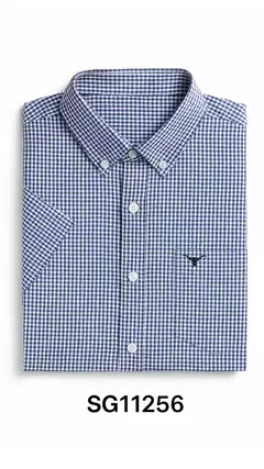 CAMISA MASCULINA XADREZ MANGA CURTA 100% ALGODÃO - loja online