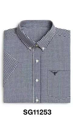 CAMISA MASCULINA XADREZ MANGA CURTA 100% ALGODÃO - comprar online