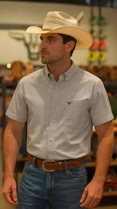 CAMISA MASCULINA XADREZ MANGA CURTA 100% ALGODÃO - comprar online