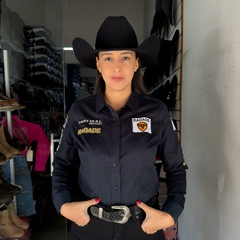 CAMISETE BORDADA RADADE FEMININA FAST BULL BRAND PRETA - comprar online