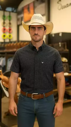 CAMISA MASCULINA XADREZ MANGA CURTA 100% ALGODÃO na internet