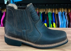 BOTINA POTRO GRAXO CAFÉ SOLADO BORRACHA COLADO E COSTURADO - loja online