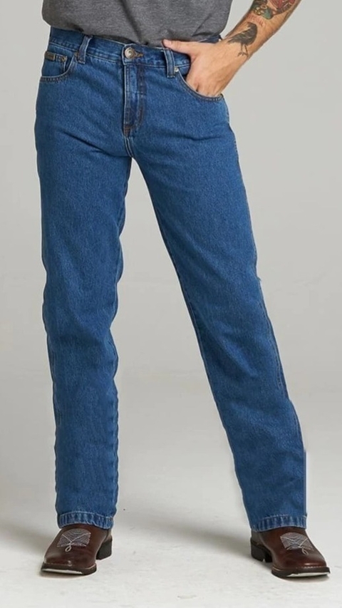 CALÇA MASCULINA TRADICIONAL 100% ALGODÃO RETA DELAVE - comprar online