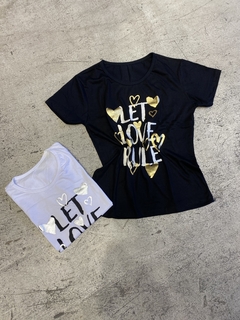 Remera strass LOVE RULE - Aleváy