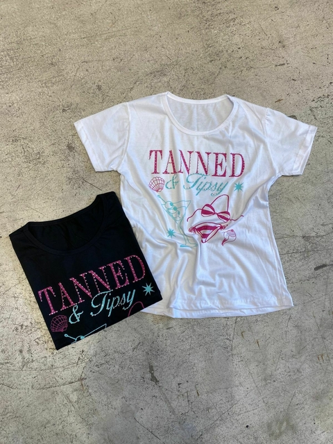 Remera con strass TANNED