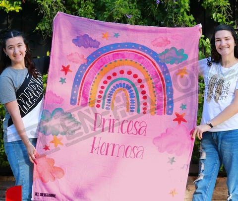 Mantas Soft Diseño "Arcoiris de Colores" -Medida 1.20x1.50 mst