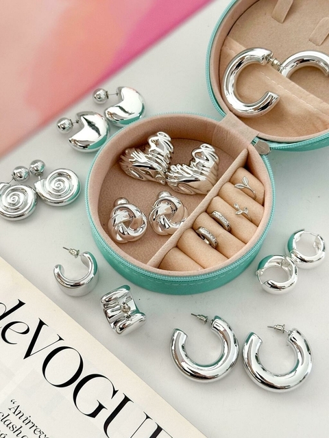 PACK X12 AROS FANTASIA PASANTE ACERO PA733