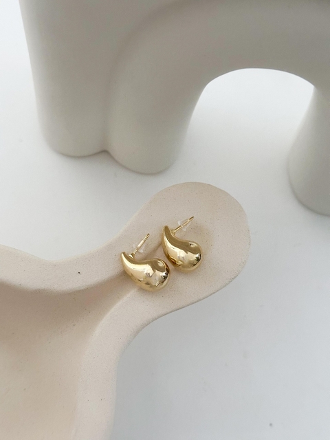 PACK X12 ARO GOTA BAÑADO EN ORO 24k PA88 10*20