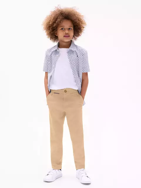 Calça Chino Strech Tommy Hilfiger Caquí