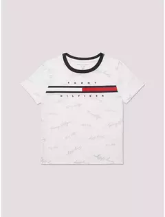 Camiseta Tommy Hilfiger estampada com Escritos